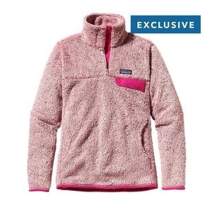 EUC Patagonia Pink Re-Tool Snap-T Fleece Pullover